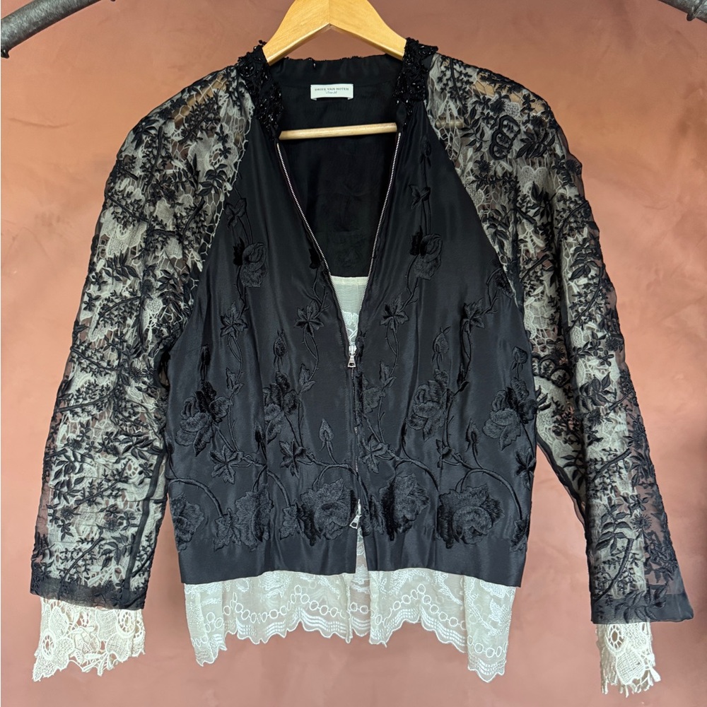 Dries Van Noten lace jacket.